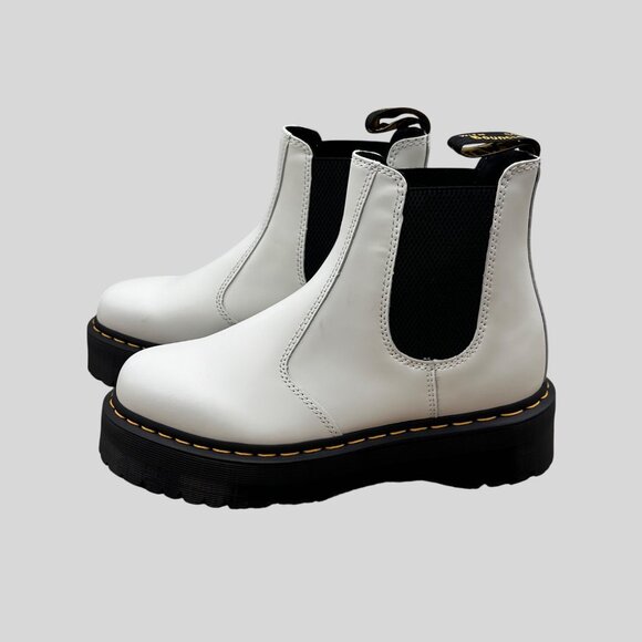 Dr Martens Unisex 9/10 Combat Boots 2976 Style Punk Goth Platform Ankle Boots - Picture 4 of 12